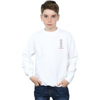 Disney Boy's Aristocats Marie Breast Print Sweatshirt in White | Size: 12-13 Years