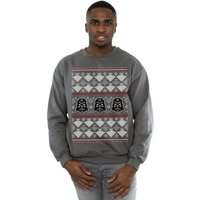 Christmas Vader Imperial Starship Fair Isle Sweatshirt