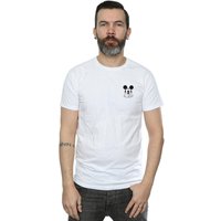 Mickey Mouse Dont Speak Breast Print T Shirt