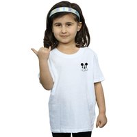 Mickey Mouse Dont Speak Breast Print Cotton T Shirt