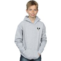 Disney Boy's Mickey Mouse Dont Speak Breast Print Hoodie in Grey | Size: 12-13 Years