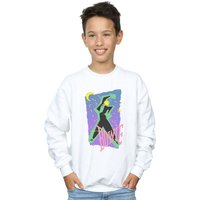 David Bowie Boy's Moonlight Dance Sweatshirt in White | Size: 12-13 Years