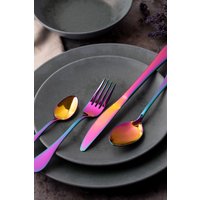 Mikasa Iridescent Cutlery Set in Gift Box, Stainless Steel, 16 Pieces (Service for 4)