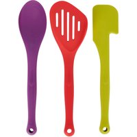 Colourworks Brights Silicone Three Piece Kitchen Tool Kit, Display Boxed