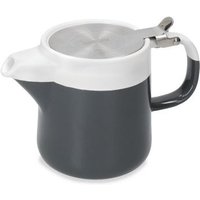 La Cafetiere Barcelona Ceramic Teapot with Infuser Basket in Dark Grey