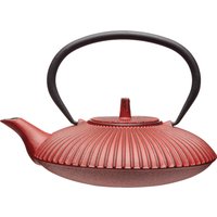 La Cafetiere Cast Iron 3 Cup Japanese Teapot with Infuser Basket, Red