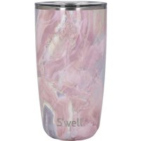 S'well Geode Rose Tumbler with Lid, 530ml in Pink