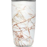 S'well Calacatta Gold Tumbler with Lid, 530ml in White