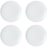 Mikasa Chalk Porcelain Dinner Plates, Set of 4, 27cm, White