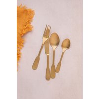 Mikasa Soho Stainless Steel Gold Gift Boxed 16 Piece Cutlery Set