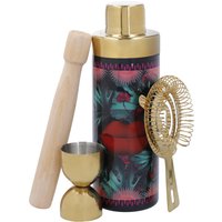 Mikasa Sarah Arnett Cocktail Shaker Set, 4 Pieces in Black