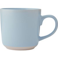 La Cafetiere Ceramic Mug, Sky Blue, 350ml, Labelled in Blue