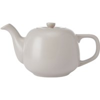 La Cafetiere Ceramic Teapot, Latte, 600ml, Labelled in Cream