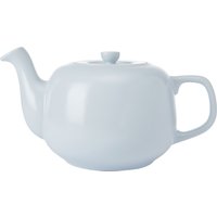 La Cafetiere Ceramic Teapot, Sky Blue, 1.2 Litres, Labelled in Blue