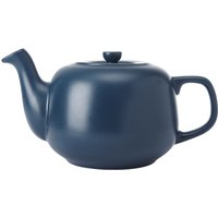 La Cafetiere Ceramic Teapot, Navy, 1.2 Litres, Labelled in Blue