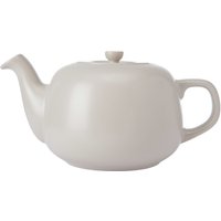 La Cafetiere Ceramic Teapot, Latte, 1.5 Litres, Labelled in Cream