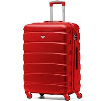 Flight Knight 25" Medium Suitcase Check-in Hold Luggage Hard Shell 4 Wheels TSA Lock in Red | Size: Cabin