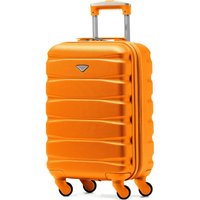 Flight Knight 55x35x20cm Cabin Carry Bag Hard Shell Suitcase 100+ Airline Approved in Amber