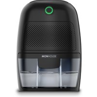 MONHOUSE 600ml Dehumidifier - Portable & Compact Electric Moisture Absorber in Black