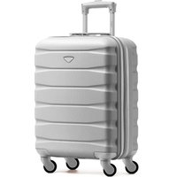 Flight Knight 55x40x20cm Ryanair (Priority) easyJet Jet2 Large Cabin Carry Suitcase in Silver