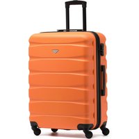 Flight Knight 25" Medium Suitcase Check-in Hold Luggage Hard Shell 4 Wheels TSA Lock in Orange