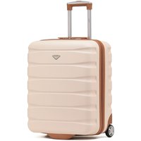 Flight Knight 56x45x25cm Hard Cabin Suitcase British Airways, easyJet (Paid) Jet2 in Cream