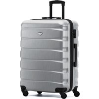 Flight Knight 25" Medium Suitcase Check-in Hold Luggage Hard Shell 4 Wheels TSA Lock in Metallics
