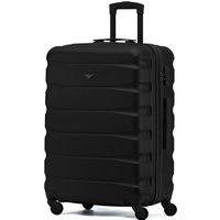 Flight Knight 25" Medium Suitcase Check-in Hold Luggage Hard Shell 4 Wheels TSA Lock in Jet Black