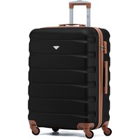 Flight Knight 25" Medium Suitcase Check-in Hold Luggage Hard Shell 4 Wheels TSA Lock in Black