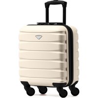 Flight Knight 45x36x20cm EasyJet Free Cabin Size Maximum Carry On Suitcase Cabin Bag in Cream