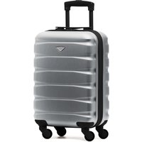 Flight Knight 55x35x20cm Cabin Carry Bag Hard Shell Suitcase 100+ Airline Approved in Metallics