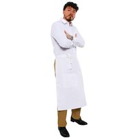 BonChef 31 Inch Bistro Apron in White