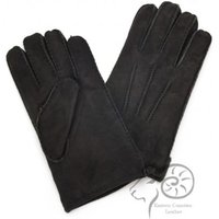 Eastern Counties Leather Women's 3 Point Stitch Detail Sheepskin Gloves in Black | Size: Small