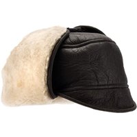 Harrison Aviator Sheepskin Hat Dark