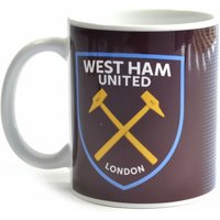 West Ham United FC Halftone 0.3kg Boxed Mug in Red