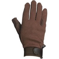 Dublin Track Riding Gloves in Brown | Size: XS
