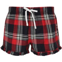 Skinni Fit Women's Skinnifit Tartan Shorts in Light Red | Size: Large