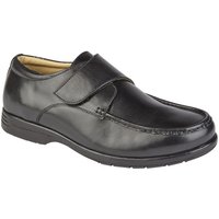 Leather XXX Extra Wide Touch Fastening Casual Shoe
