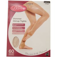 Silky Women's Dance Shimmer Stirrup Tights (1 Pair) in Light Beige | Size: Medium