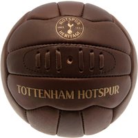 Tottenham Hotspur FC Official Retro Heritage Leather Ball in Brown