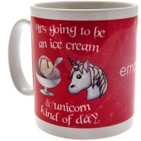 Emoji Official Unicorn Mug in Red