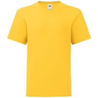 Fruit of the Loom Iconic T-Shirt in Yellow | Size: 12-13 Years