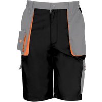 Result Men's Work-Guard Lite Workwear Shorts (Breathable & Windproof) in True Black | Size: 2XL