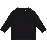 Larkwood Plain Long Sleeve T-Shirt in Black | Size: 12-18 m