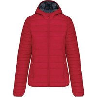 Kariban Women's Lightweight Hooded Padded Jacket in Red | Size: XS