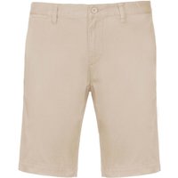 Kariban Men's Chino Bermuda Shorts in Beige | Size: Medium