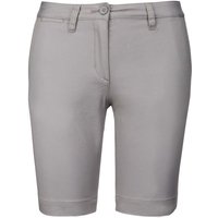 Kariban Women's Chino Bermuda Shorts in Grey | Size: 18