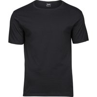 TEE JAYS Men's Luxury Cotton T-Shirt in Black | Size: Small