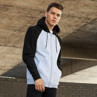 Just Hoods Baseball Zoodie Pale