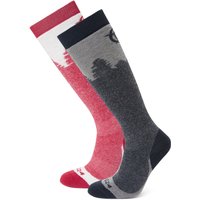 TOG24 Women's 'Aprica' Ski Socks in Dark Pink | Size: Small